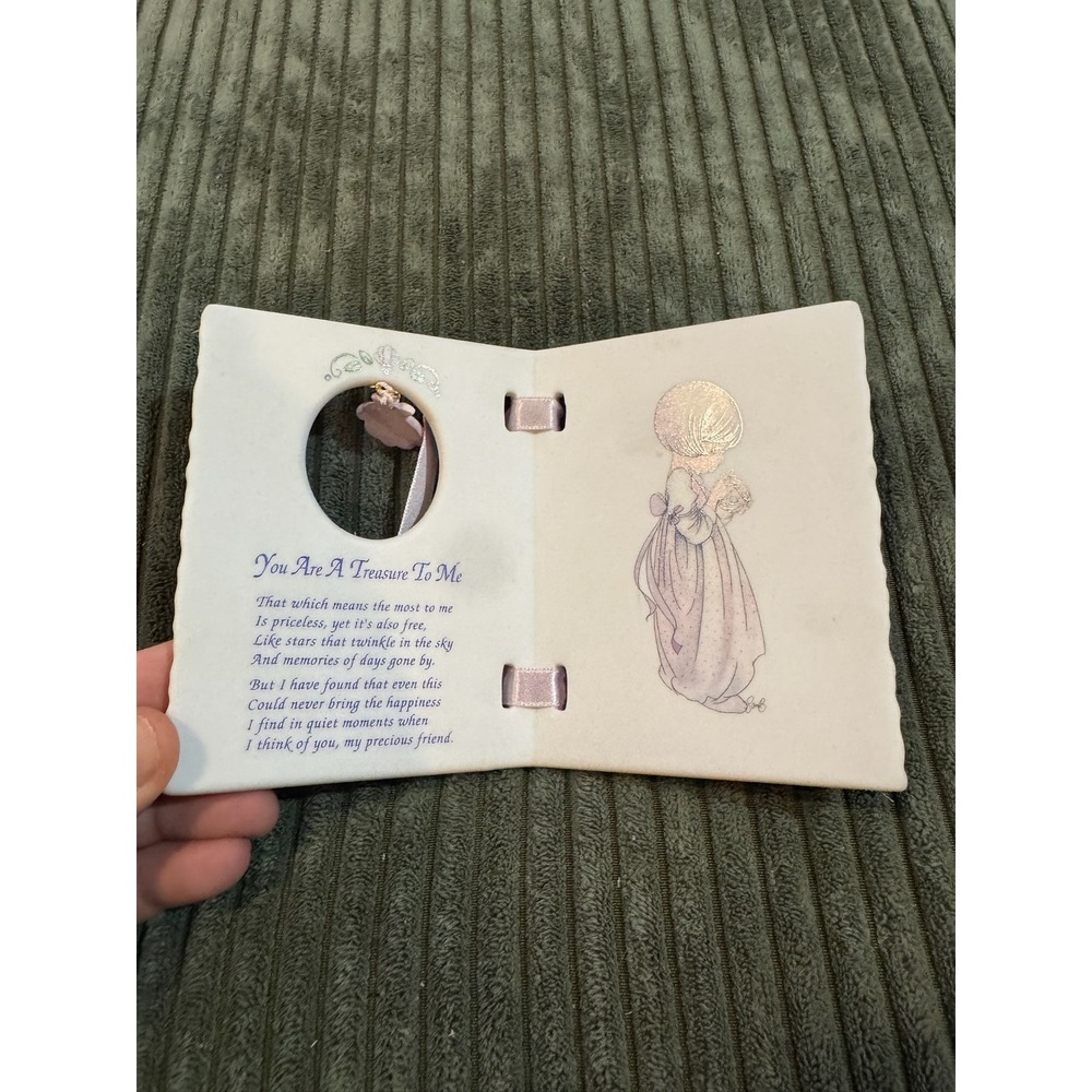 Precious Moments You Are A‎ Treasure To Me Keepsake Poem Ornament Enesco 1999